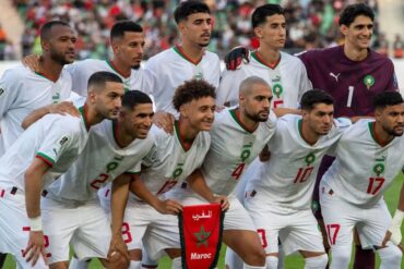 La sélection marocaine avant un match, photographie d’archive.