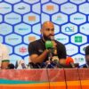 David Pagou en conférence de presse avant Côte d’Ivoire–Cameroun