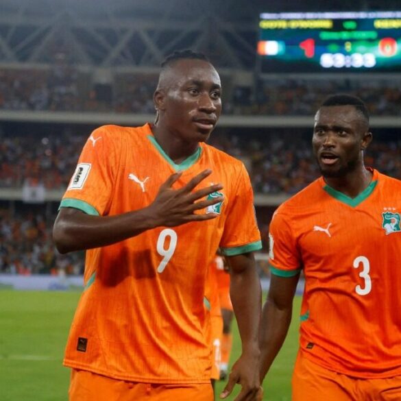Joueurs de la Côte d’Ivoire en match international