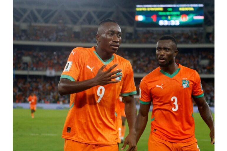 Joueurs de la Côte d’Ivoire en match international