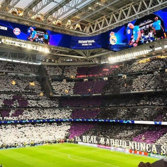 Vue du stade Santiago-Bernabéu, archive illustrative sans lien avec Rayon Sports–Black Bulls