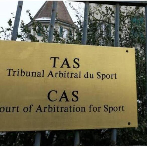 Plaque du Tribunal arbitral du sport à Lausanne