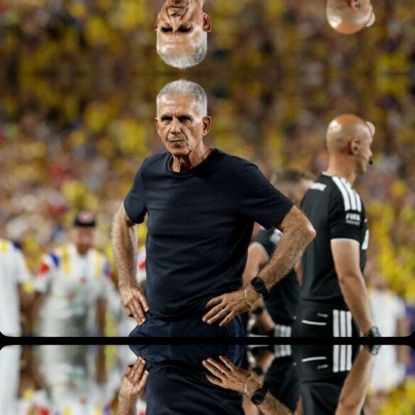 Carlos Queiroz dans la capture annonçant son départ du poste de sélectionneur du Ghana