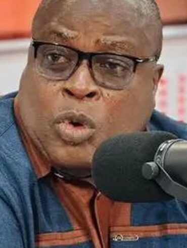 Fred Pappoe, ancien vice-président de la GFA, lors d’une intervention publique