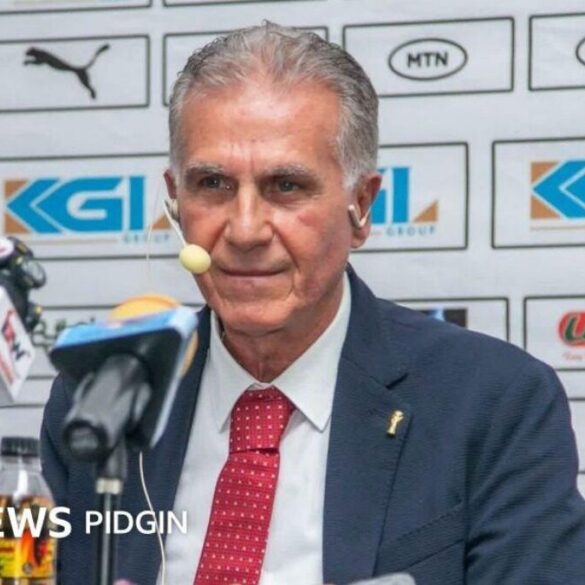 Carlos Queiroz en conférence de presse avec le Ghana