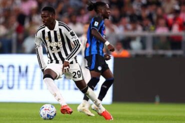Pape Matar Sarr en action sous le maillot de la Juventus