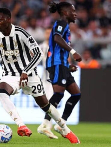Pape Matar Sarr en action sous le maillot de la Juventus