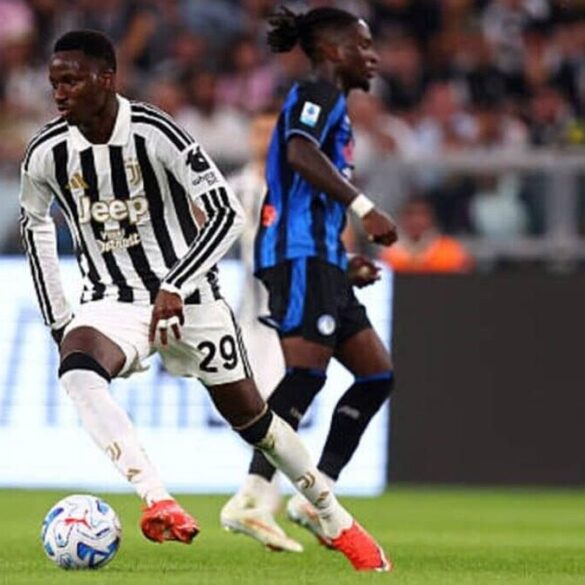 Pape Matar Sarr en action sous le maillot de la Juventus