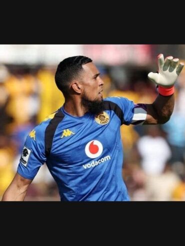 Brandon Petersen gardien de Kaizer Chiefs en action