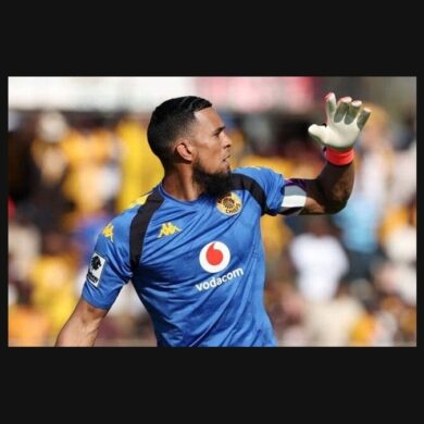 Brandon Petersen gardien de Kaizer Chiefs en action