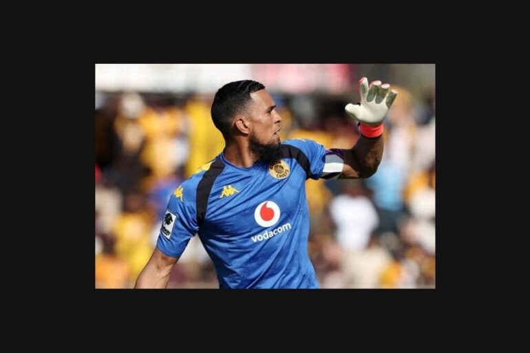 Brandon Petersen gardien de Kaizer Chiefs en action