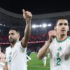 Des internationaux algériens lors d'une rencontre de sélection
