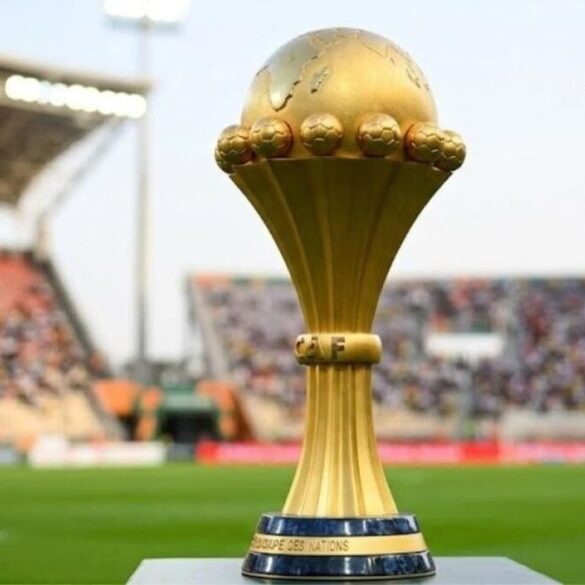 Photographie de trophée de football, illustration d’archives