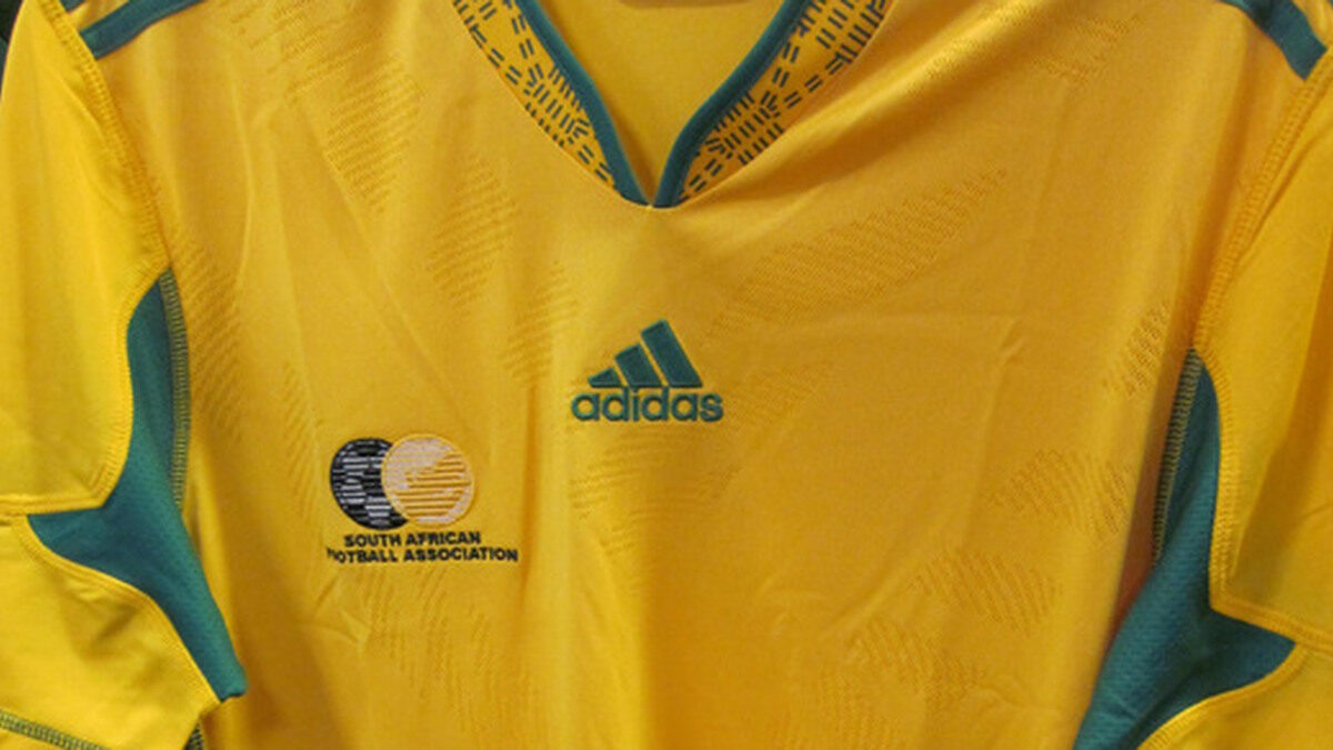 Maillot historique jaune de la sélection nationale sud-africaine