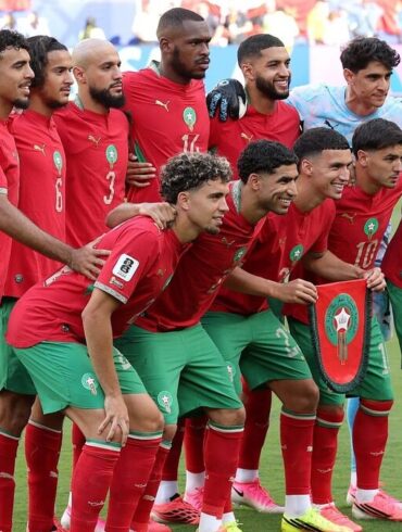 La sélection du Maroc avant un match de la Coupe du monde 2026