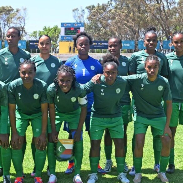L’équipe nationale féminine des Comores lors de la COSAFA Women’s Cup 2024