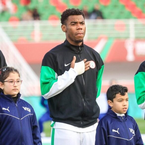 Des joueurs des Super Eagles du Nigeria avant une rencontre internationale en 2026