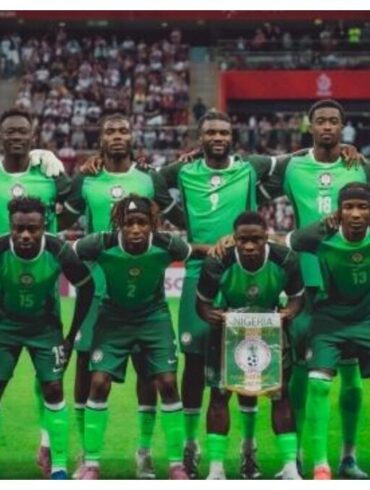 Les Super Eagles du Nigeria avant un match international