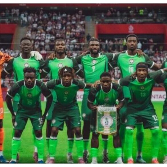 Les Super Eagles du Nigeria avant un match international