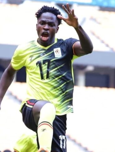 James Bogere avec l’Ouganda lors du match amical contre la RDC à Johannesburg