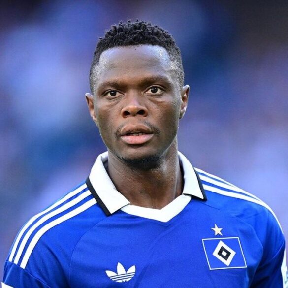 Patson Daka sous le maillot du Hamburger SV
