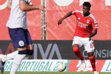 Peter Edokpolor sous le maillot du Benfica lors d’une photo d’archive du club