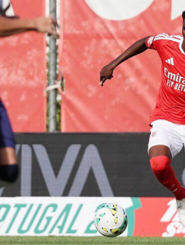 Peter Edokpolor sous le maillot du Benfica lors d’une photo d’archive du club