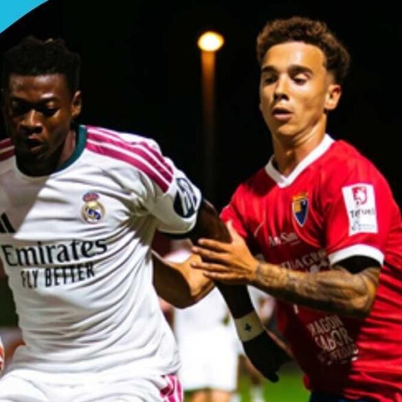 Oscar Naasei en action avec le Real Madrid Castilla