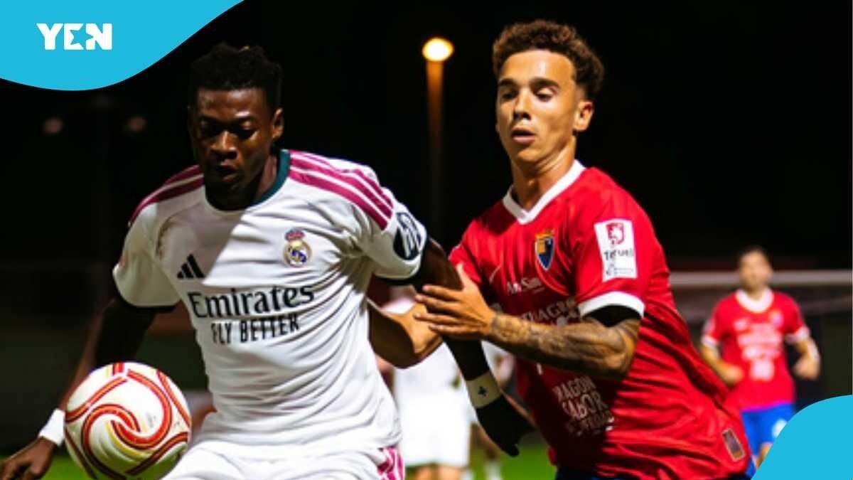 Oscar Naasei en action avec le Real Madrid Castilla