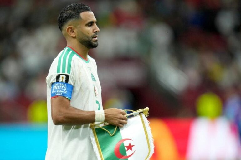 Riyad Mahrez avec l’Algérie lors de la Coupe du monde 2026
