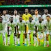 Sélection du Sénégal réunie sur la pelouse