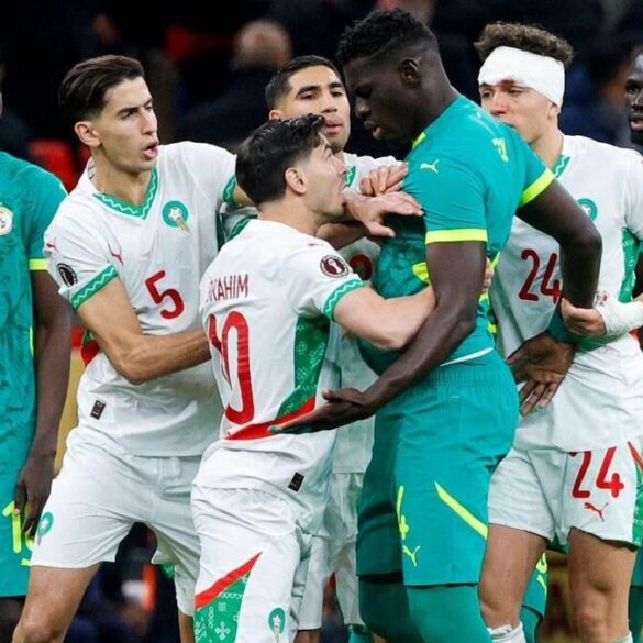 Joueurs du Sénégal et du Maroc lors d’une rencontre, photo d’archive.
