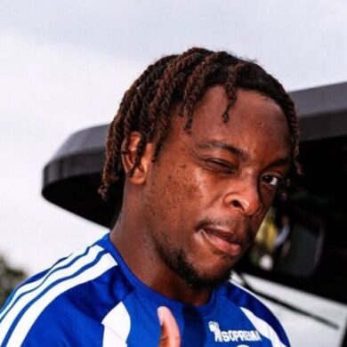Martial Godo à son retour à l’entraînement avec le RC Strasbourg