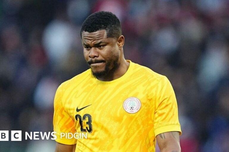 Joueurs du Nigeria après la défaite contre la Guinée-Bissau