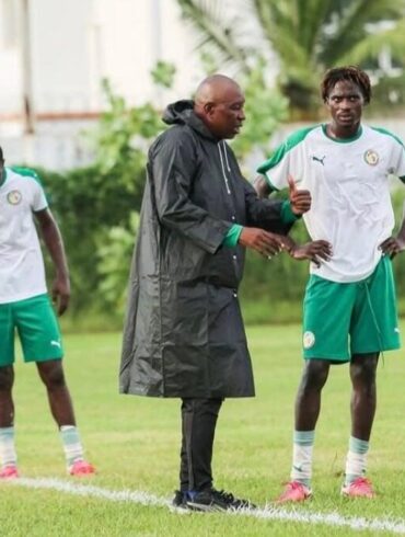 Joueurs du Sénégal U20 à l’entraînement