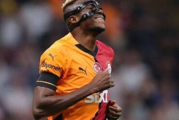 Victor Osimhen sous le maillot de Galatasaray lors d’une rencontre